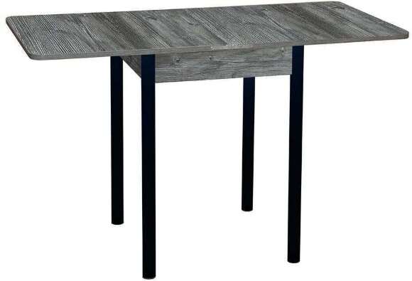 Эко 60х60 стол обеденный раскладной / пасадена/черный