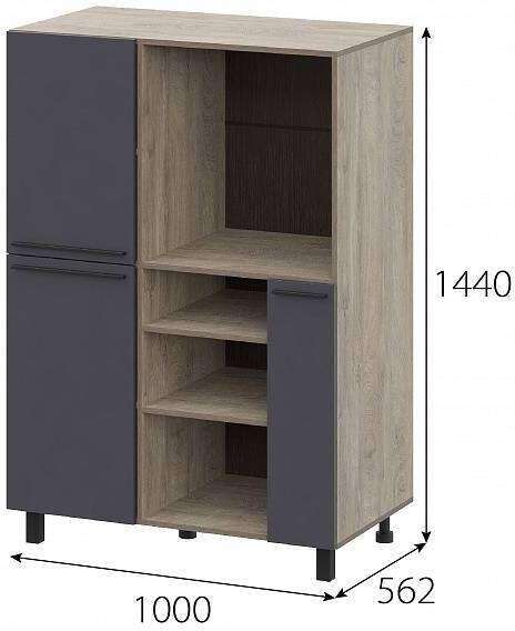 КГ Этна Пенал 10Ш1 Дуб Эндгрейн;Софт графит КГ Этна Пенал 10Ш1 Дуб Эндгрейн;Софт графит