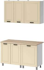 МК Аленушка 1,4м Астра Крем,скоба черный,сонома МК Аленушка 1,4м Астра Крем,скоба черный,сонома