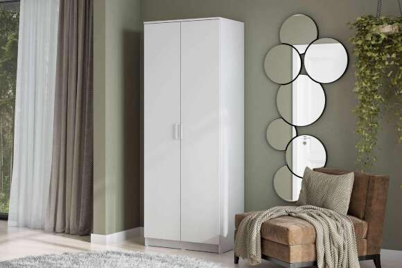 Шкаф распашной ШК 2, Белый Шкаф распашной ШК 2, Белый