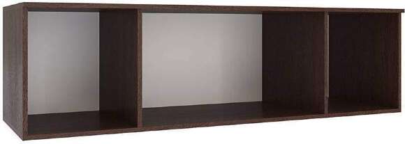 Шкаф для одежды и белья с антресолью Лагуна 160 см, венге/дуб молочный