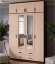 Шкаф для одежды и белья с антресолью Лагуна 160 см, венге/дуб молочный