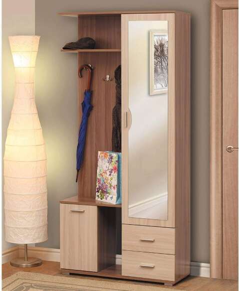 Прихожая Кармен-1, Ясень шимо темный, Ясень шимо светлый