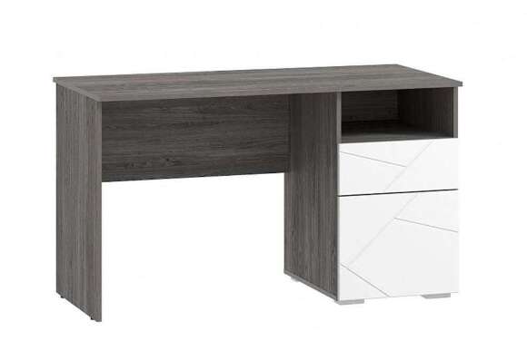 НМ 041.52 Стол письменный Summit Ясень Анкор темный / белый