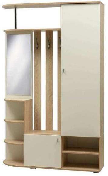 Прихожая Кармен 7 Дуб Сонома/Белый