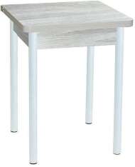 Эко 60х60 стол обеденный раскладной / Ясень светлый/белый