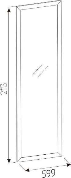 Зеркало навесное Глазов-мебель Sherlock 75 (Орех шоколадный)