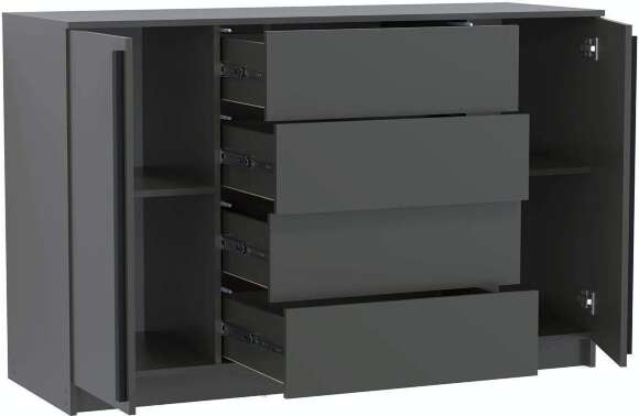 Брандо комод 67.11 ЛДСП Диамант серый Брандо комод 67.11 ЛДСП Диамант серый