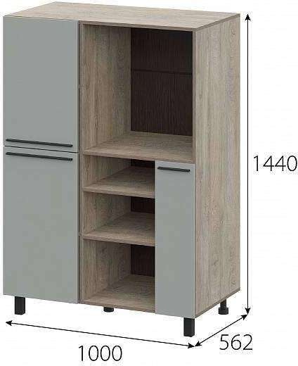 КГ Этна Пенал 10Ш1 Дуб Эндгрейн;Софт грей