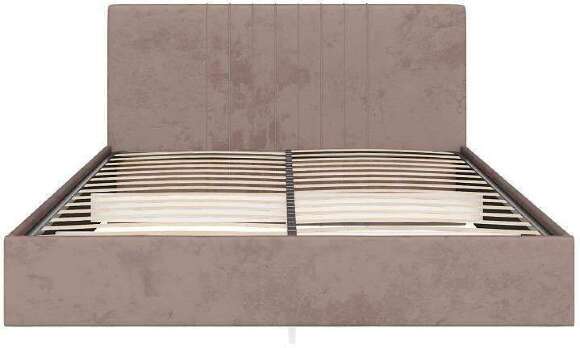 Кровать с латами Соло 140*200, Коричневый, бежевый Кровать с латами Соло 140*200, Коричневый, бежевый