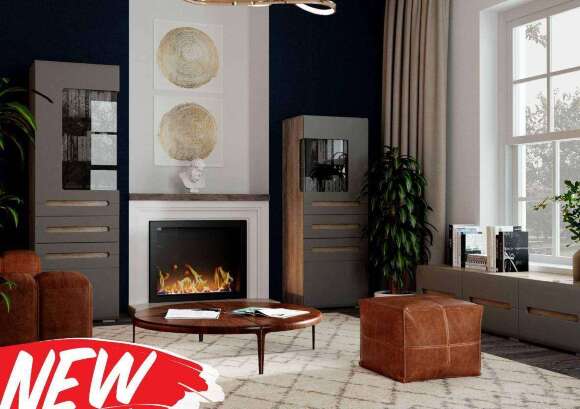 Шкаф-витрина Наоми ШК-23 (БТС) Графит