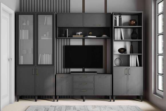 Тумба ТВ Толедо ТТ-1, Графит серый Тумба ТВ Толедо ТТ-1, Графит серый