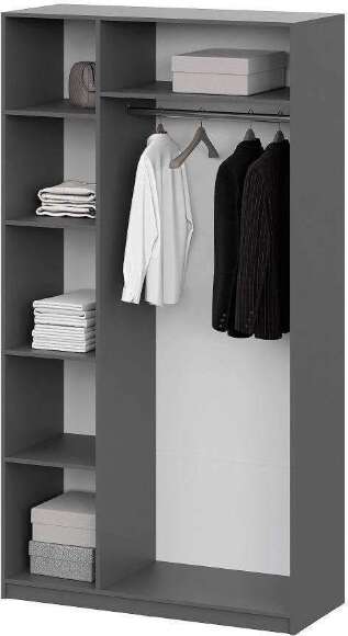 Шкаф распашной ШК 5 (1200), Графит Шкаф распашной ШК 5 (1200), Графит