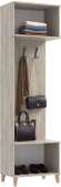 Ирис Прихожая Шкаф с вешалками (Кашемир, Дуб Крафт серый)