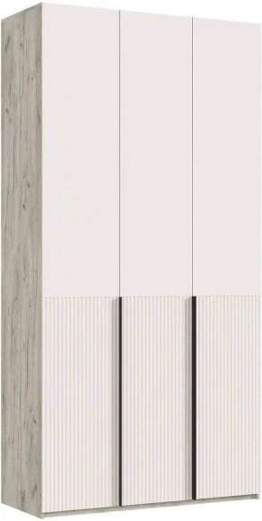 Марвэл Шкаф 3-х ств. (1200) с доп.ящиками (Кашемир, Дуб Крафт серый) Марвэл Шкаф 3-х ств. (1200) с доп.ящиками (Кашемир, Дуб Крафт серый)