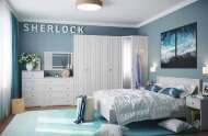Спальня Sherlock. Комплект 2, ясень светлый Спальня Sherlock. Комплект 2, ясень светлый