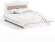Кровать 1400 с мягким элементом Италия ИТ-8 + ИТ-8А белое дерево