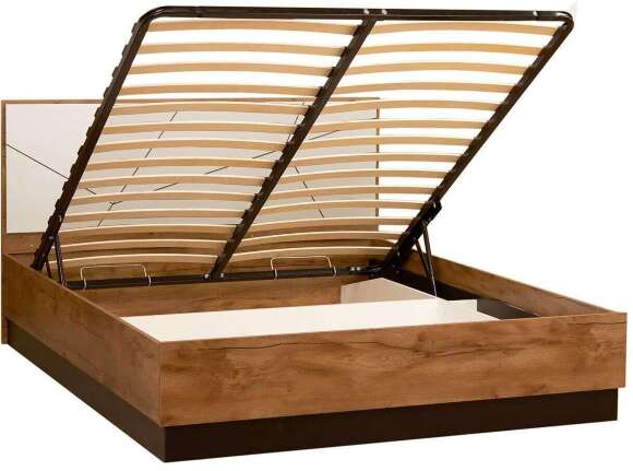 Кровать Гамма с подъемным механизмом 54.16 Таксония/Белый