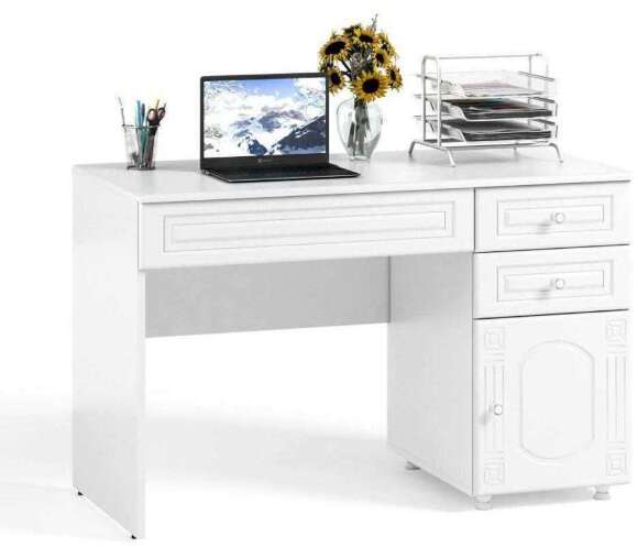 Стол письменный Афина АФ-15 белое дерево Стол письменный Афина АФ-15 белое дерево