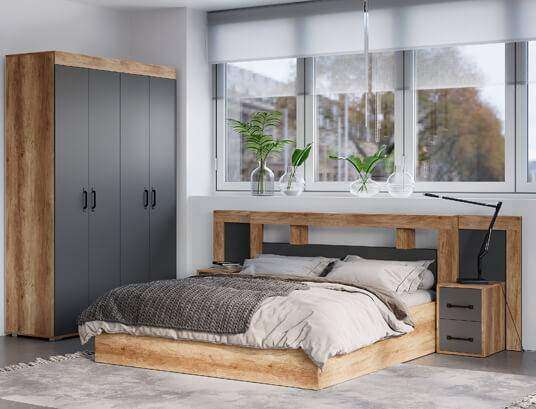 Кровать 160х200 Прима КР-16 (Мебелони) с настилом ЛДСП Кровать 160х200 Прима КР-16 (Мебелони) с настилом ЛДСП