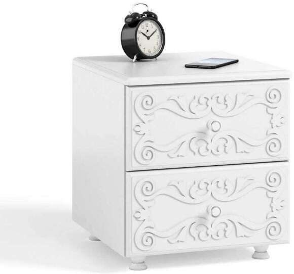 Тумба прикроватная Италия ИТ-26 белое дерево Тумба прикроватная Италия ИТ-26 белое дерево