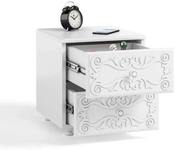 Тумба прикроватная Италия ИТ-26 белое дерево Тумба прикроватная Италия ИТ-26 белое дерево