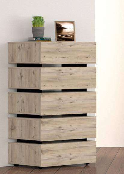 Комод Nature 6 (Глазов) Гаскон пайн/Черный Комод Nature 6 (Глазов) Гаскон пайн/Черный