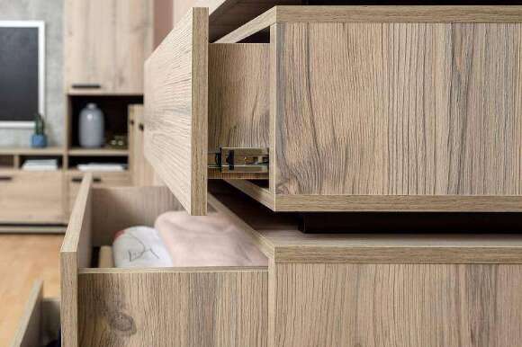 Комод Nature 6 (Глазов) Гаскон пайн/Черный Комод Nature 6 (Глазов) Гаскон пайн/Черный