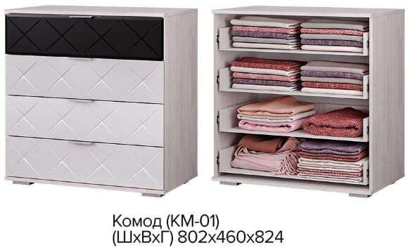 Комод Кимберли КМ-01 Семья Мебелони (БТС)