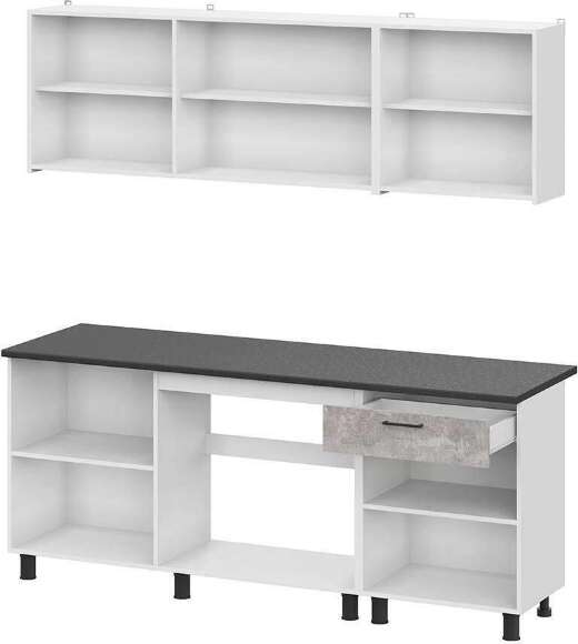 Готовая кухня 2.0 м КГ 9, цемент Готовая кухня 2.0 м КГ 9, цемент