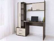 Стол компьютерный Квартет-9, венге/дуб молочный