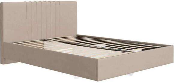 Кровать с латами Соло 140*200, Светло-бежевый Кровать с латами Соло 140*200, Светло-бежевый