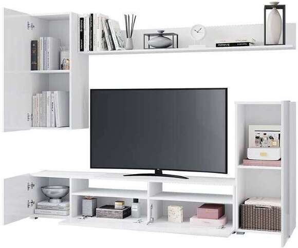 Гостиная Лира (Горизонт) Белый Глянец / Белый