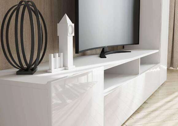 Гостиная Лира (Горизонт) Белый Глянец / Белый