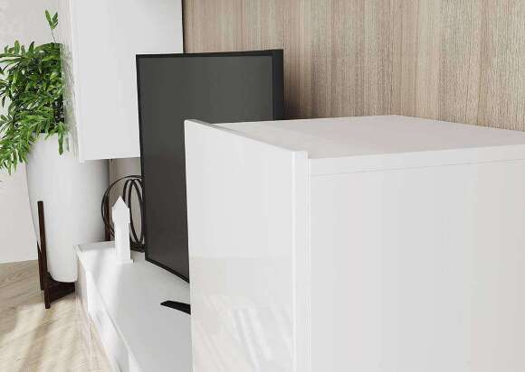 Гостиная Лира (Горизонт) Белый Глянец / Белый