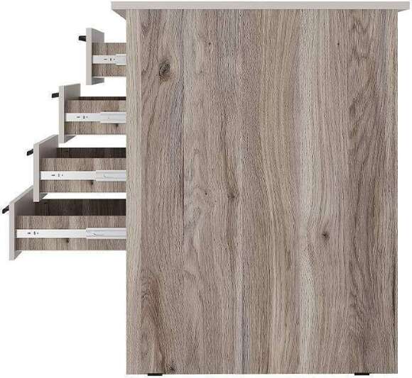 Стол письменный ПС-05, Дуб смоки, Кашемир