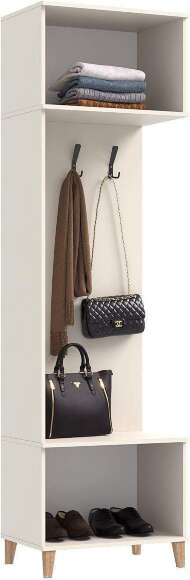 Ирис Прихожая Шкаф с вешалками (Кашемир, Кашемир)