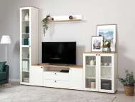 Гостиная Остин 1 белый/дуб золотой