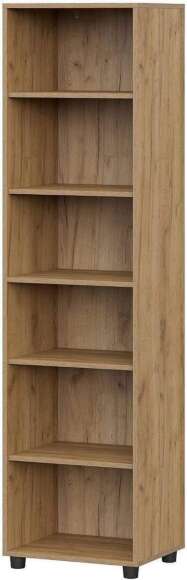 Пенал Милан дуб золотой / белый матовый