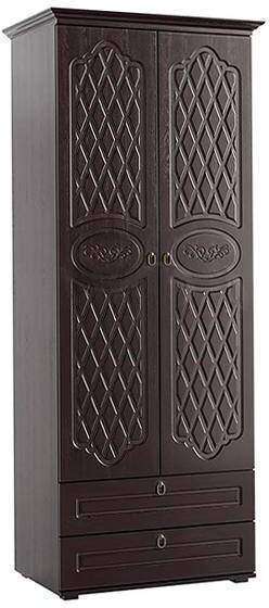 Шкаф Престиж 2-х створчатый шоколад / венге