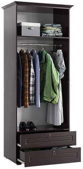 Шкаф Престиж 2-х створчатый шоколад / венге