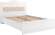 Кровать 1400 с мягким элементом Монако МН-8 + МН-8А белое дерево