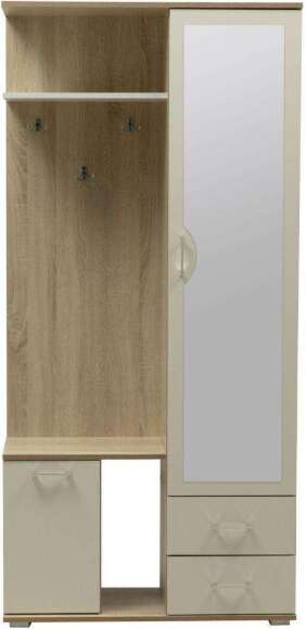 Прихожая Кармен-1 Дуб Сонома/Белый