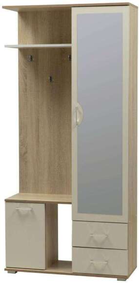 Прихожая Кармен-1 Дуб Сонома/Белый