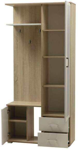 Прихожая Кармен-1 Дуб Сонома/Белый