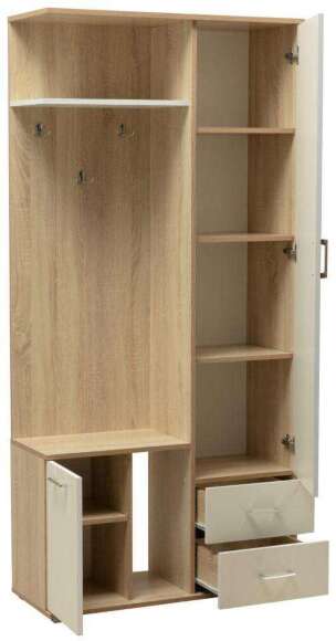 Прихожая Кармен-1 Дуб Сонома/Белый