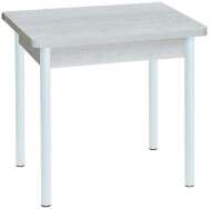 Эко 80х60 стол обеденный раскладной / бетон белый/белый