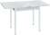 Эко 80х60 стол обеденный раскладной / бетон белый/белый