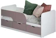 Кровать 0,9 м Стандарт КР-22 NEW Белый;Розовый Кровать 0,9 м Стандарт КР-22 NEW Белый;Розовый