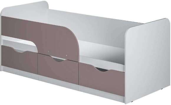 Кровать 0,9 м Стандарт КР-22 NEW Белый;Розовый